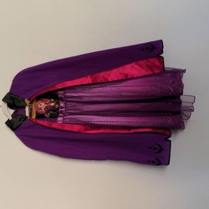 Disney Frozen II Anna purple dress with Cape, size 4/5
